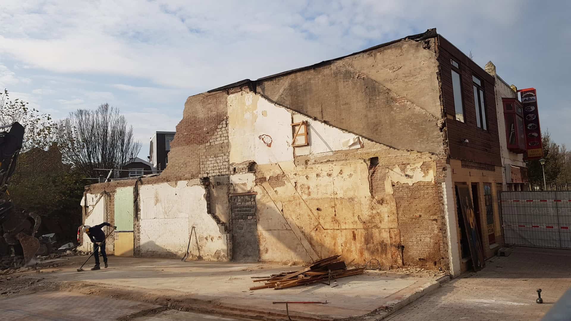 Pand Pimpandoer gesloopt, begin volgend jaar huizenbouw
