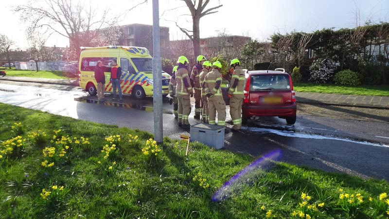 Aanrijding op kruising Marsdiepstraat en Noordzeestraat