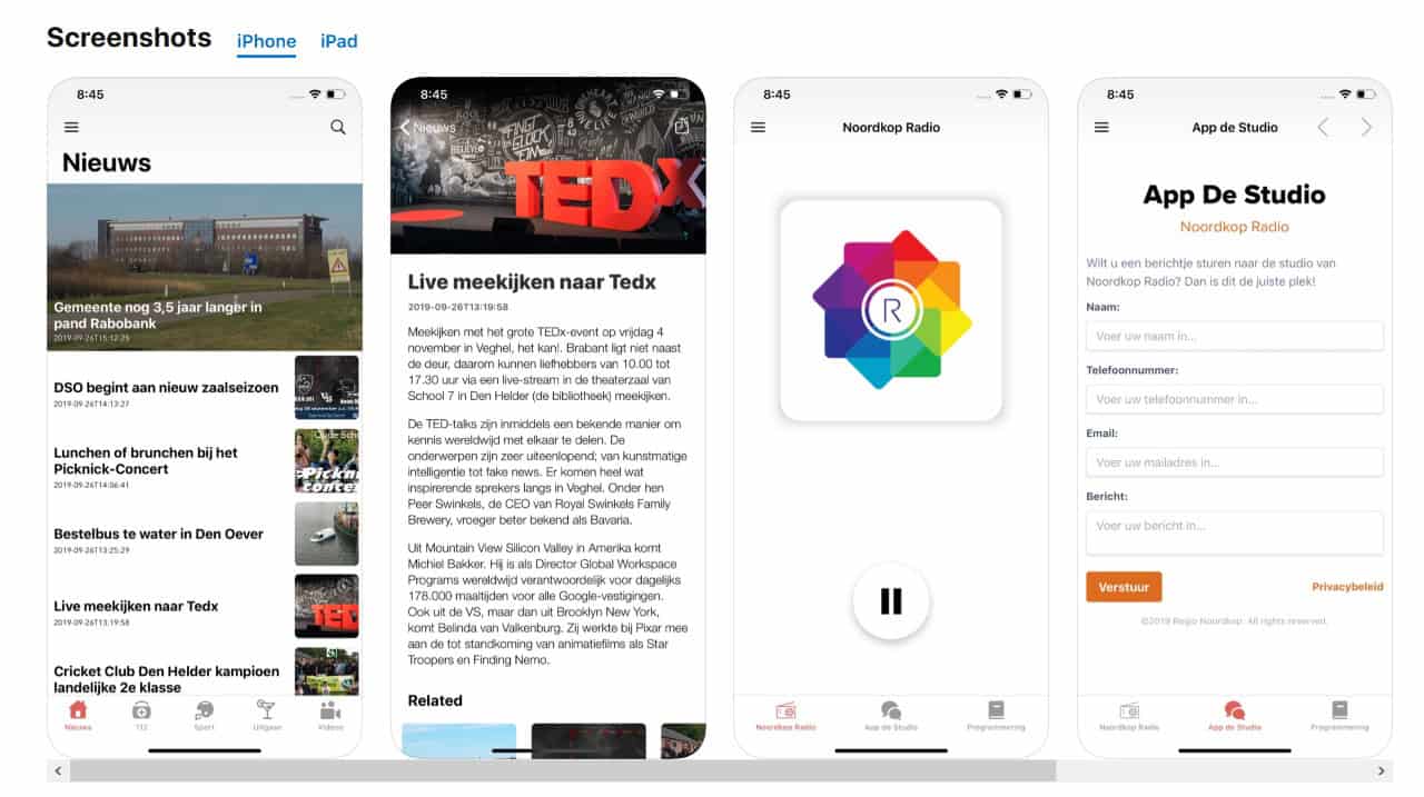 Regio Noordkop App nu ook voor Apple beschikbaar