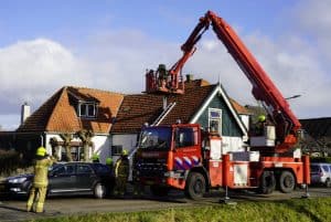 Schoorsteenbrand in Wieringerwaard