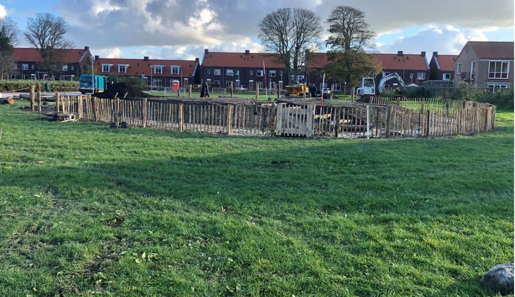 Kinderen planten Tiny Forest in Middenmeer