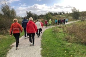 Eerst wandelen, daarna samen lunchen
