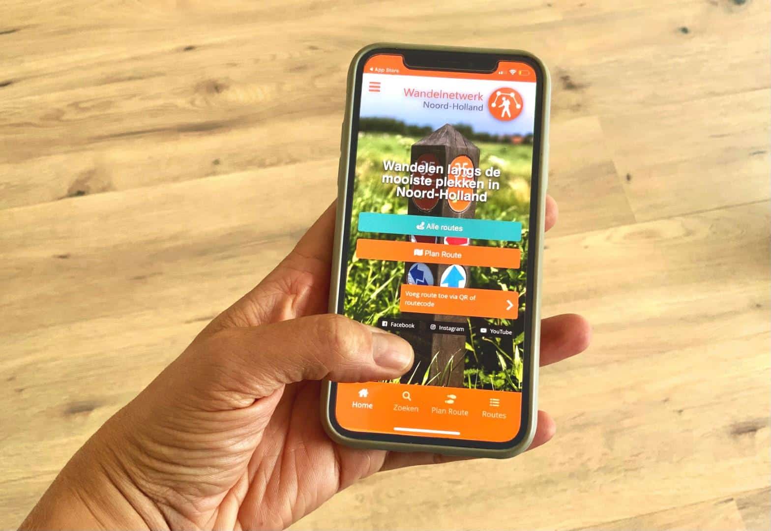 Nieuwe app voor Wandelnetwerk Noord-Holland