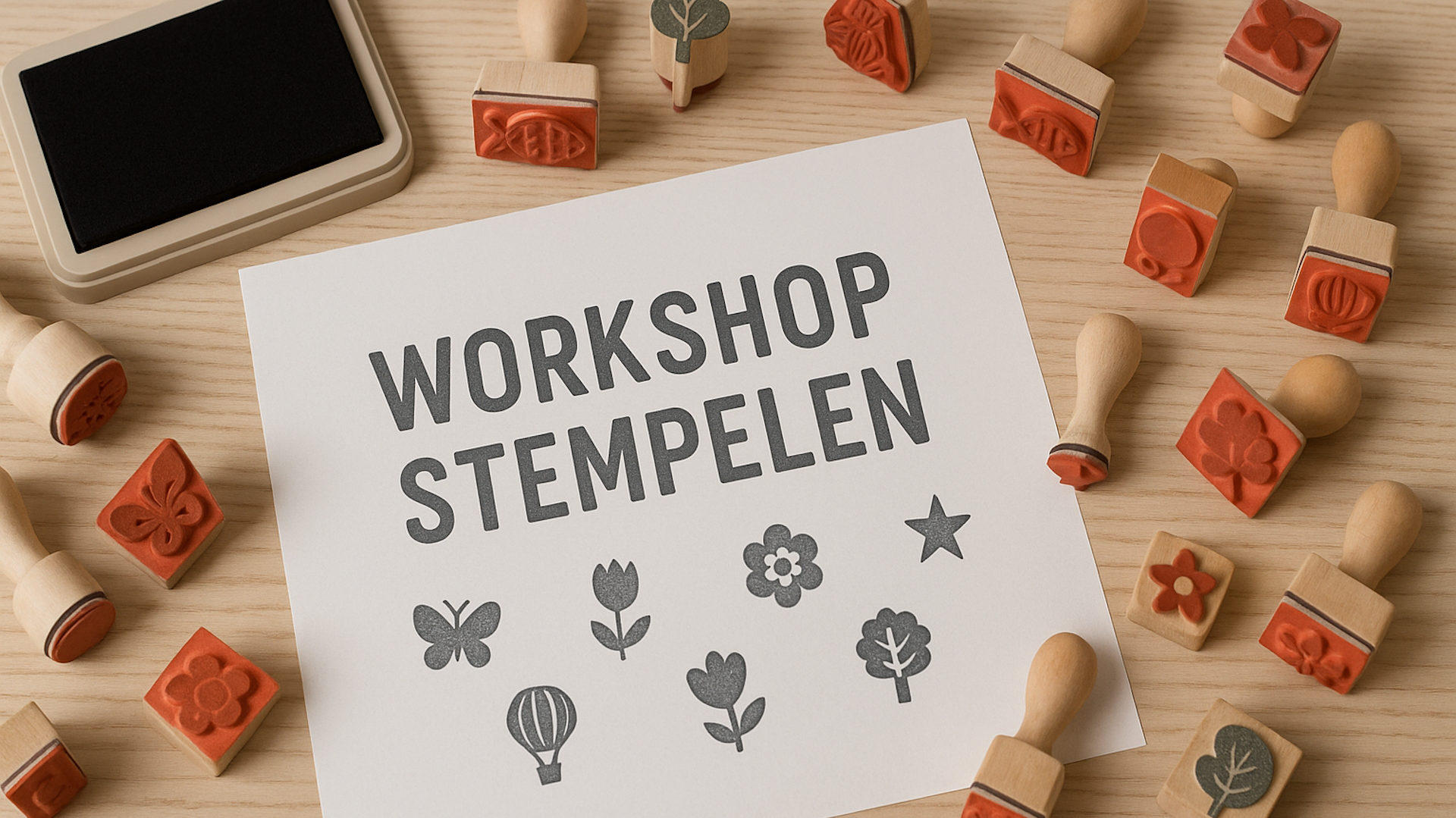 Creatieve workshop stempelen