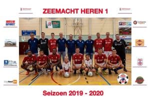 Zaalvoetballers Zeemacht spelen gelijk in Urk