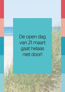 Corona zet streep door open dag Zorggroep Tellus