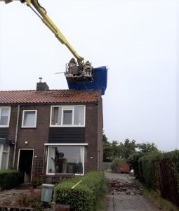 Grote schade door blikseminslag