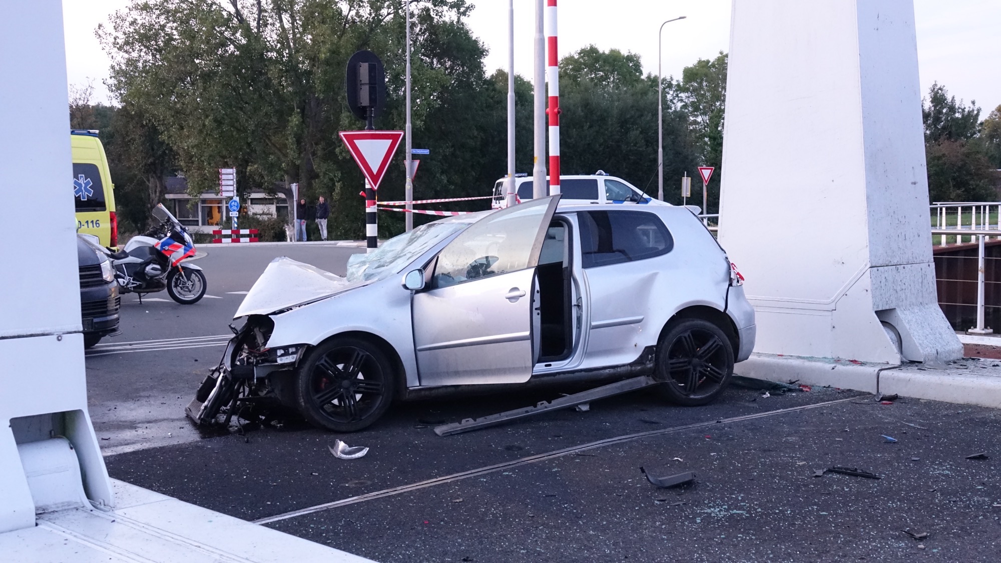 Crash bij de Kerkweg zorgt voor gewonden