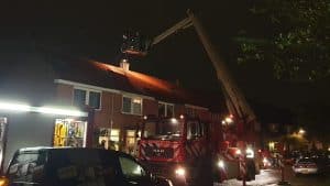 Schoorsteenbrand Huygenstraat