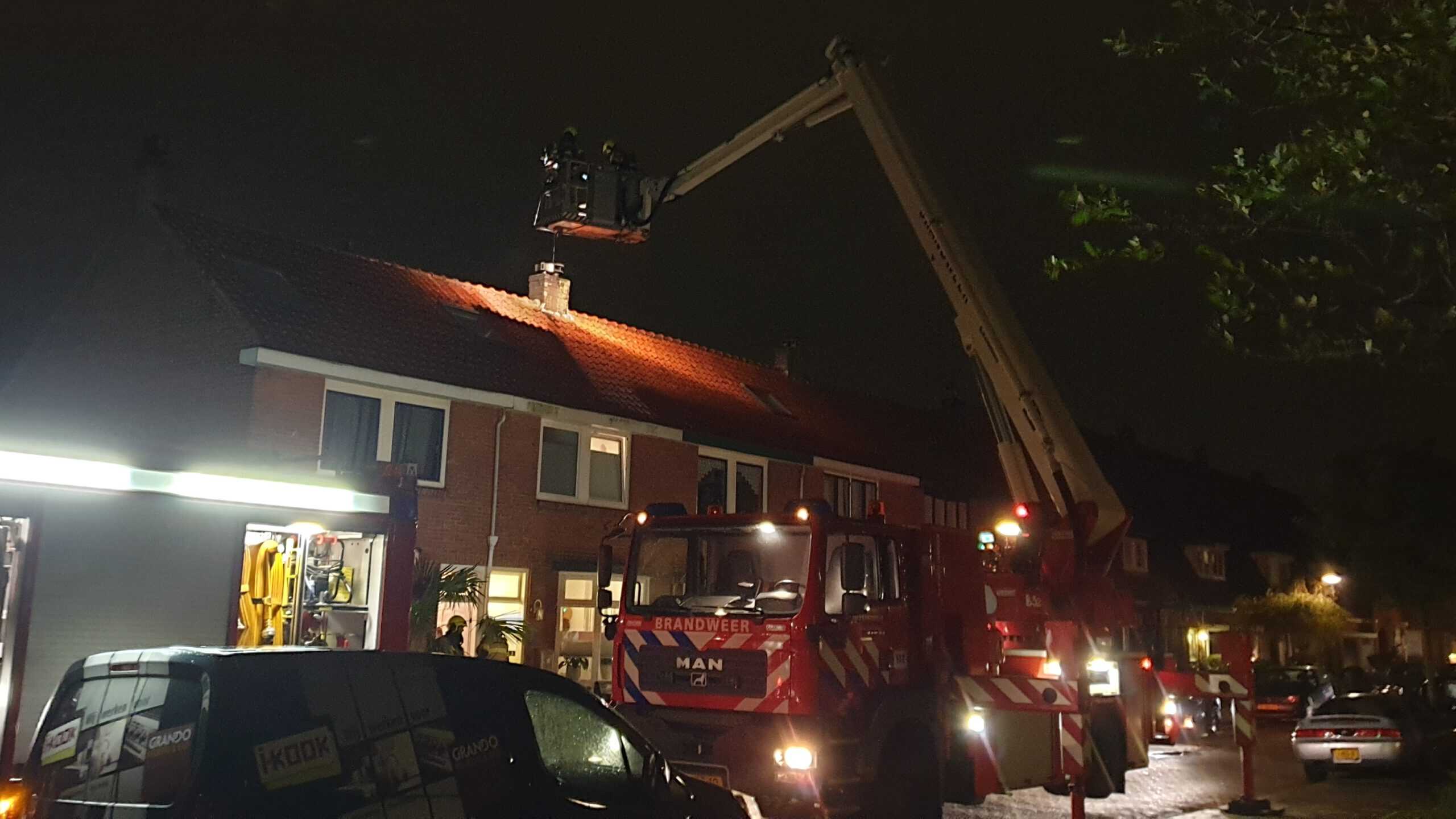 Schoorsteenbrand Huygenstraat