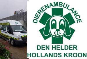 Dierenambulance brengt pup naar Amsterdam