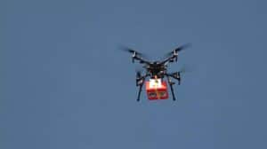 Eerste experimentele transportvlucht met drone over de Waddenzee