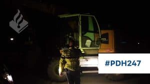 Aan de haal met een graafmachine