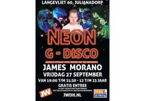 Neon G-Disco in jongerencentrum