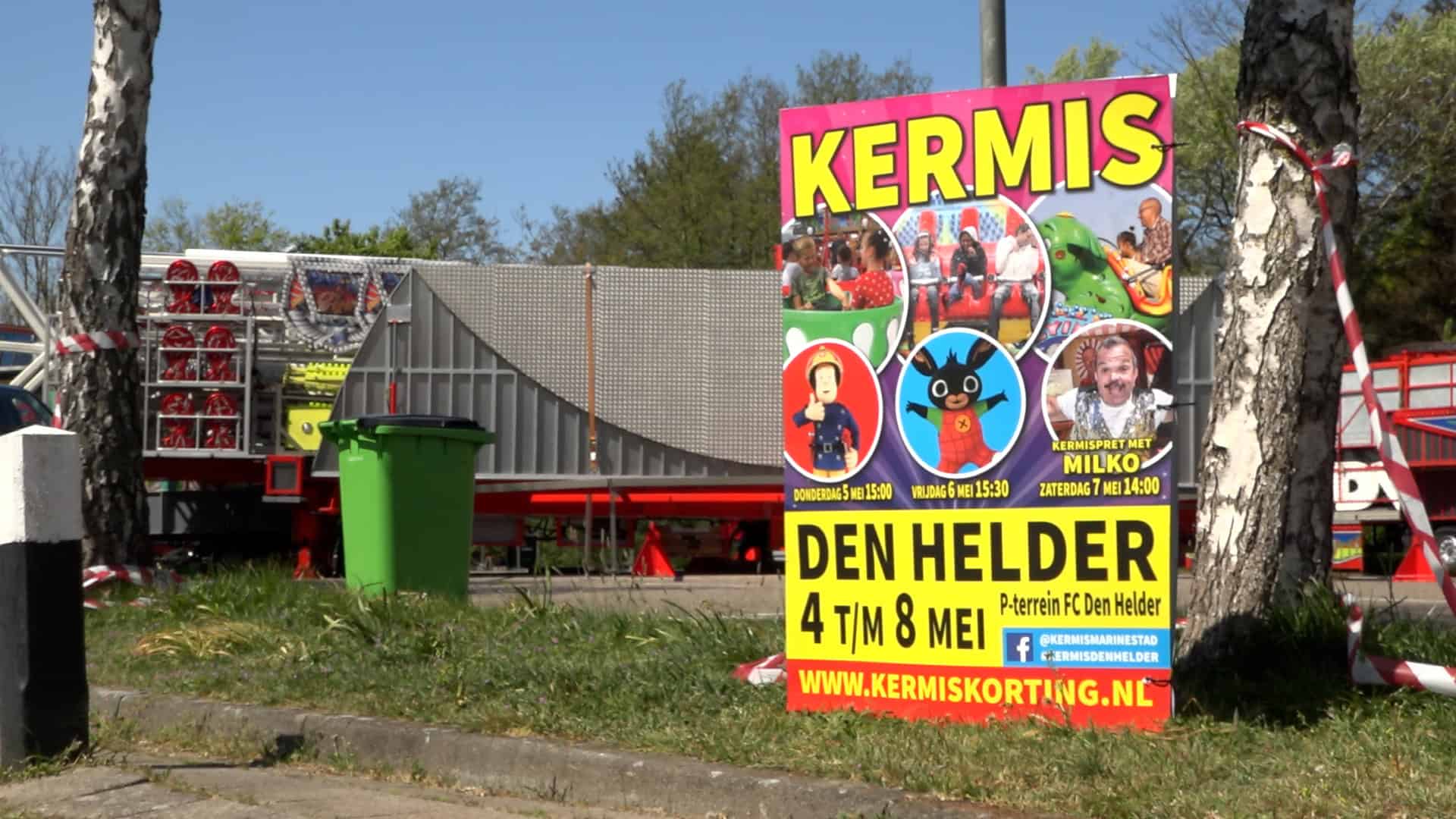 Opbouw eerste Voorjaarskermis Den Helder begonnen (video)
