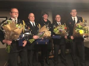 Brandweermannen ontvangen Koninklijke Onderscheiding