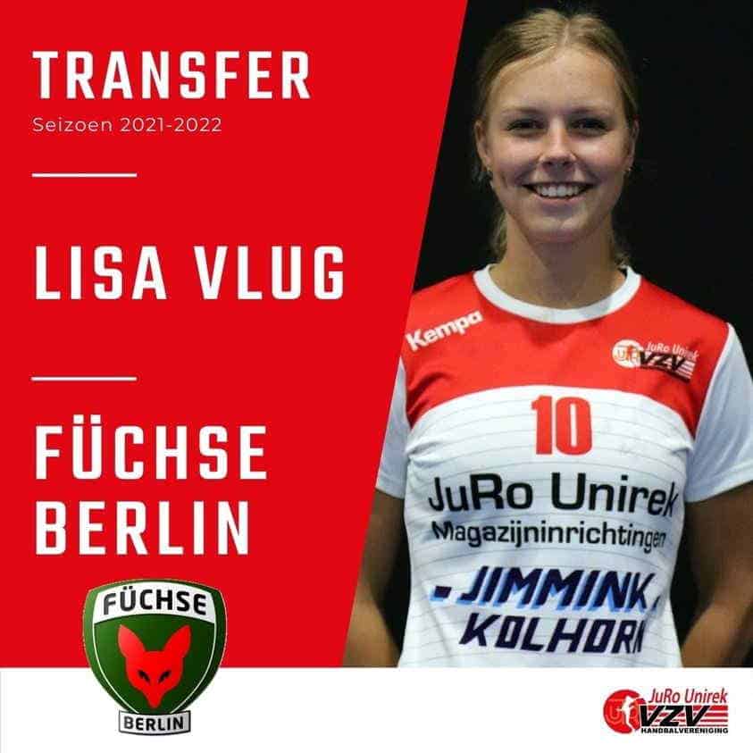 Lisa Vlug ook naar Füchse Berlijn