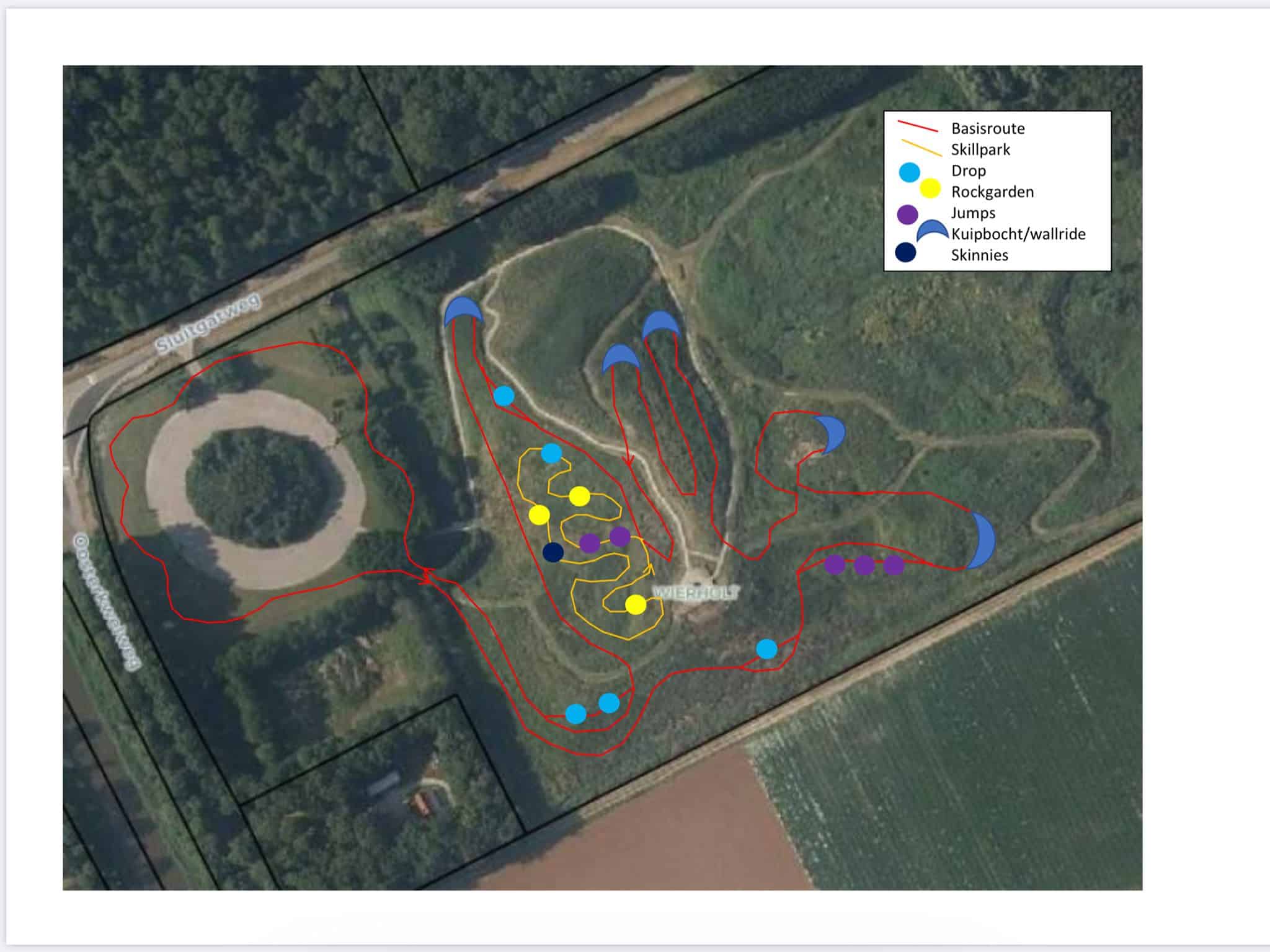 Nieuw mountainbikeparcours in aanleg