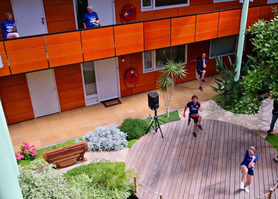 Balkongym gaat door tot de zomervakantie