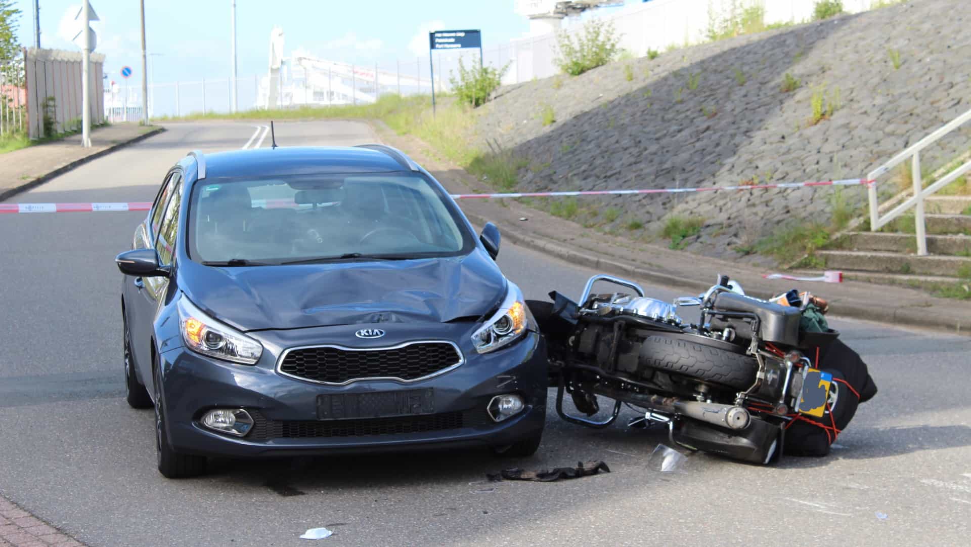 Motorrijder gewond in Den Helder