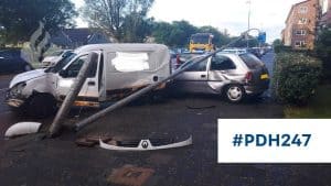 16-jarige rijdt auto’s total loss
