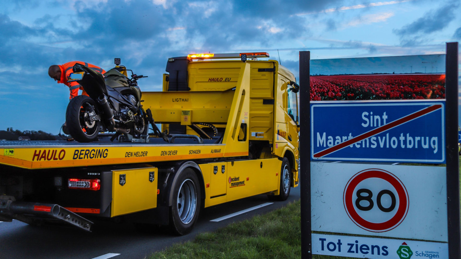 Motorrijder gewond bij eenzijdig ongeval op N9