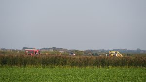 Parachutisten botsen boven De Cocksdorp