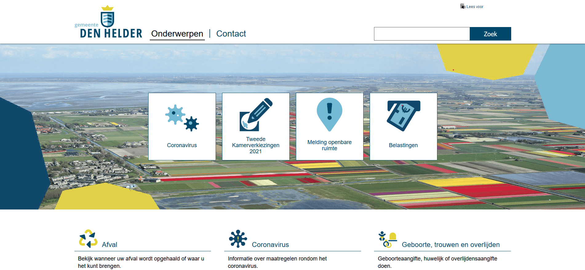Nieuwe website voor gemeente Den Helder