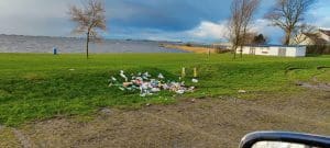 Afval gedumpt op Lutjestrand