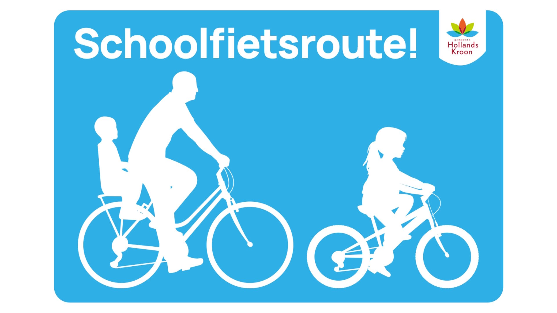 Hollands Kroon komt met nieuw bord voor schoolfietsroutes