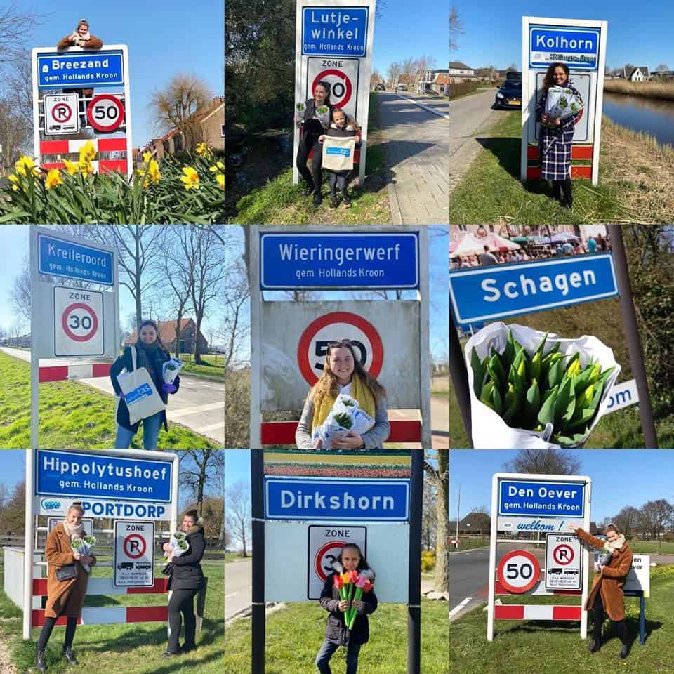 Humanitas brengt tulpen rond