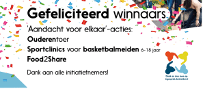 Ouderentour, Basketballvereniging en Food2Share winnaars van de Aandacht-voor-elkaar-actie