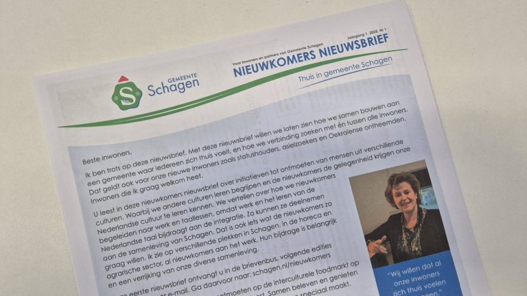Schagen komt met nieuwsbrief over nieuwkomers